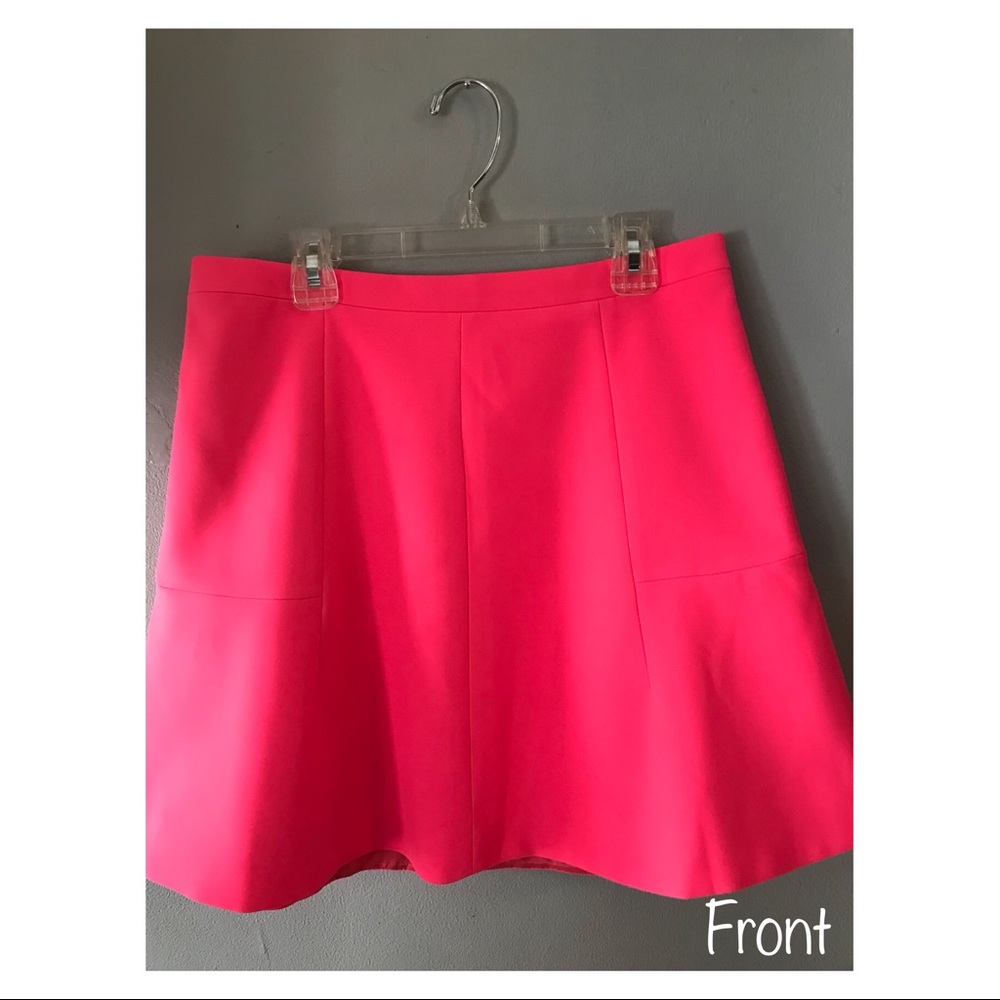 NWOT J. Crew Hot Pink Circle Skirt